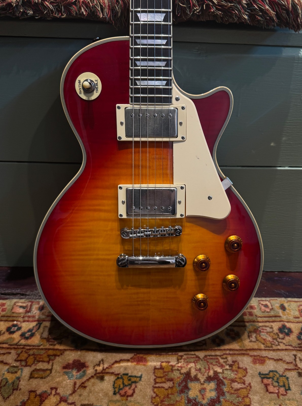 Agile AL-3100 CSBF ELECTRIC GUITAR FLAME MAPLE TOP Very Solid, MINT + High End