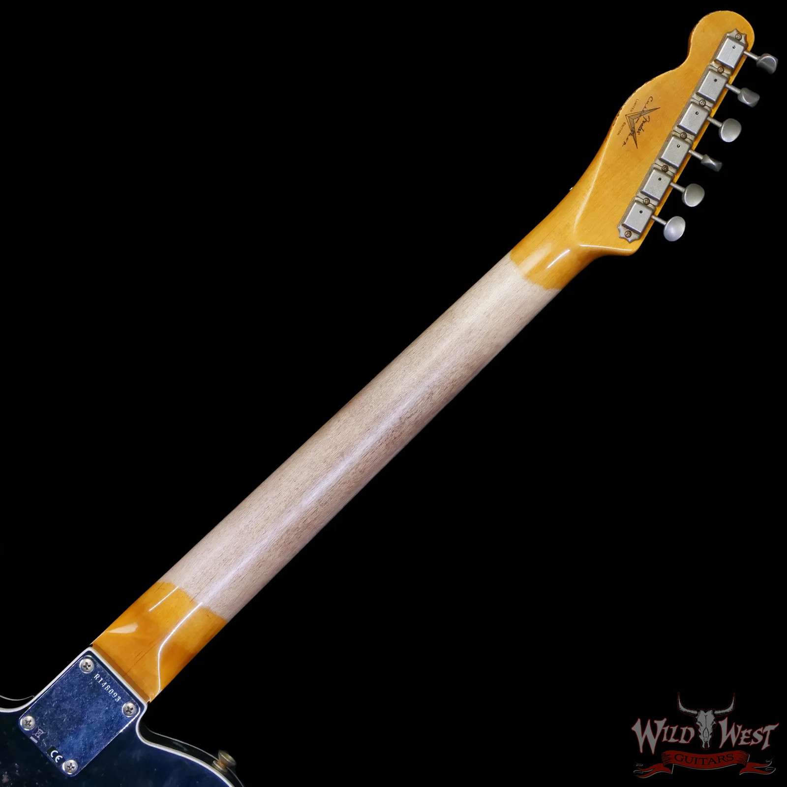 Fender Custom Shop Lightning Telecaster Floyd Rose HH Heavy Relic Black 8.30 lbs