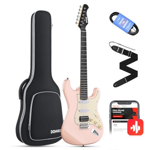 39 Inch Electric Guitar, Designer Series DST Blossom Pink DST200-Poplar Body