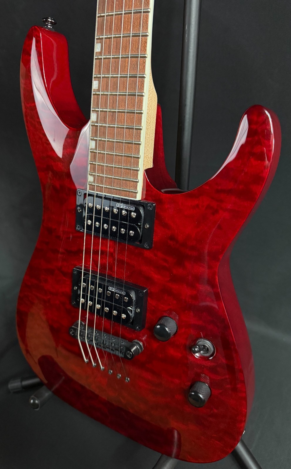 ESP LTD MH-200QM NT Electric Guitar See-Thru Black Cherry (768)