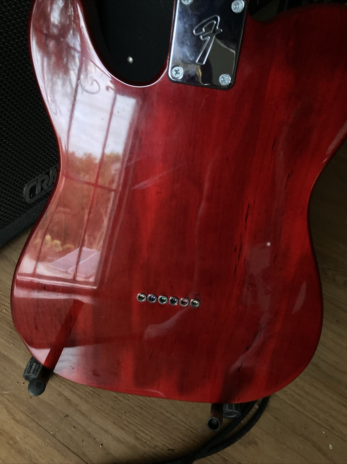 Fender Style Telecaster Partscaster. Absolutely Stunning! RED AMBROSIA MAPLE