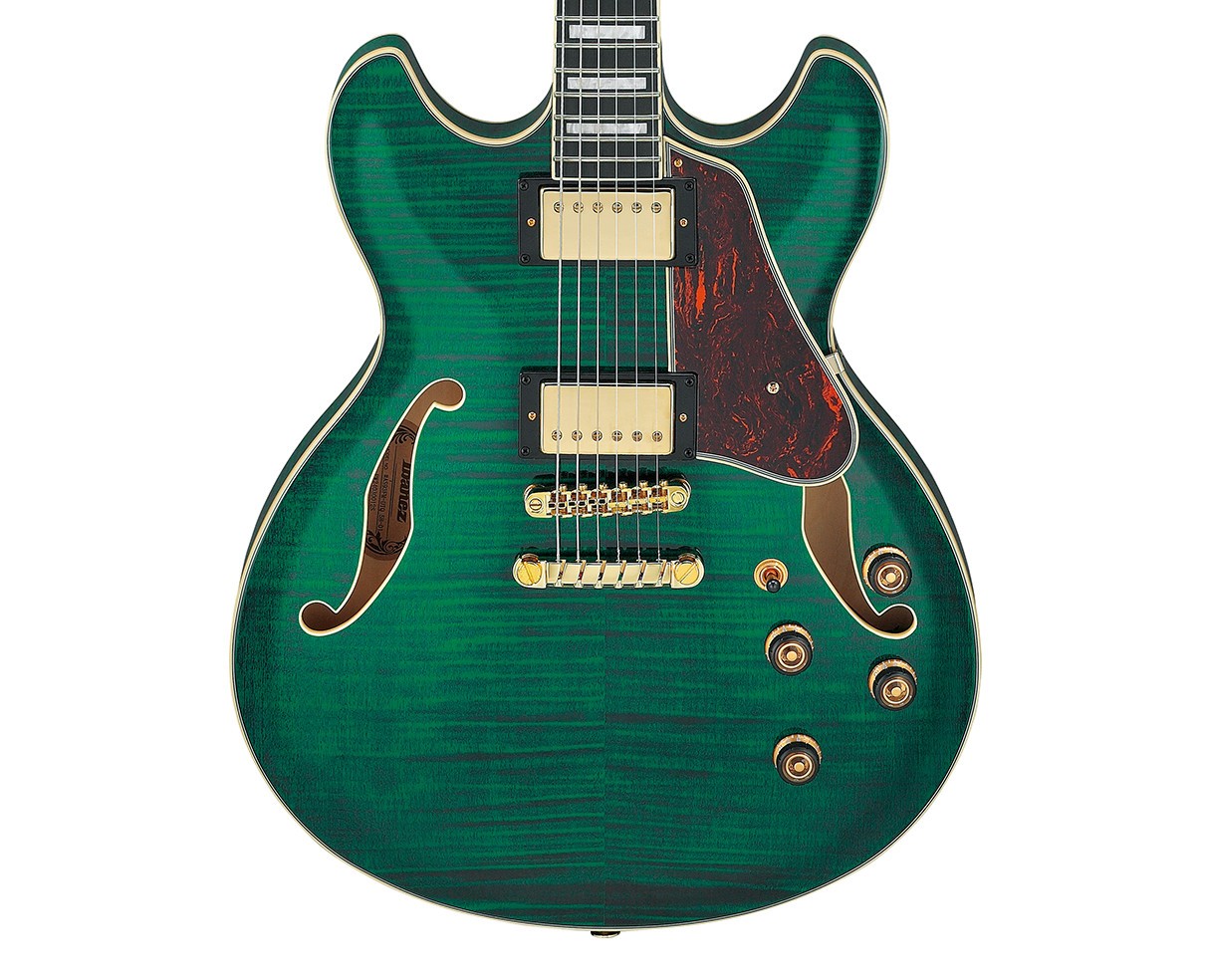 Used Ibanez AS93FMTMG AS Artcore Expressionist – Transparent Moss Green