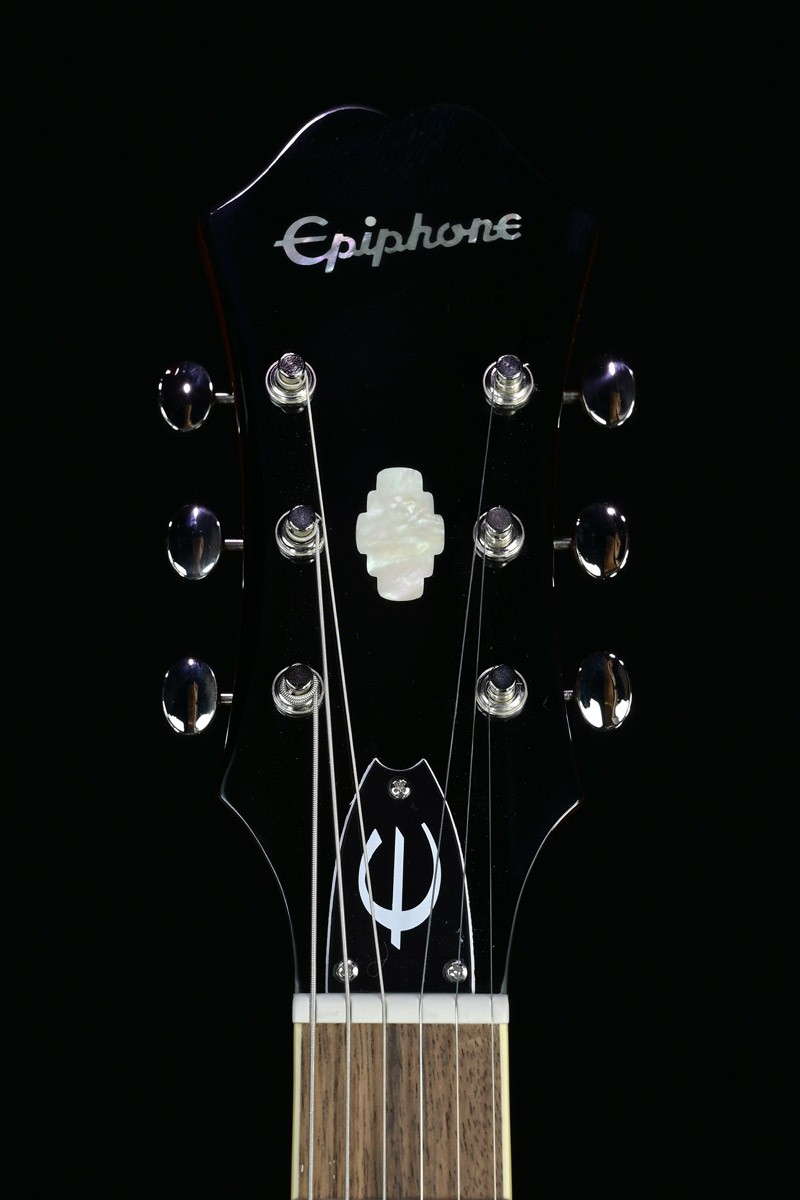 Epiphone Riviera Royal Tan electric guitar semi-acoustic sunburst with gig bag
