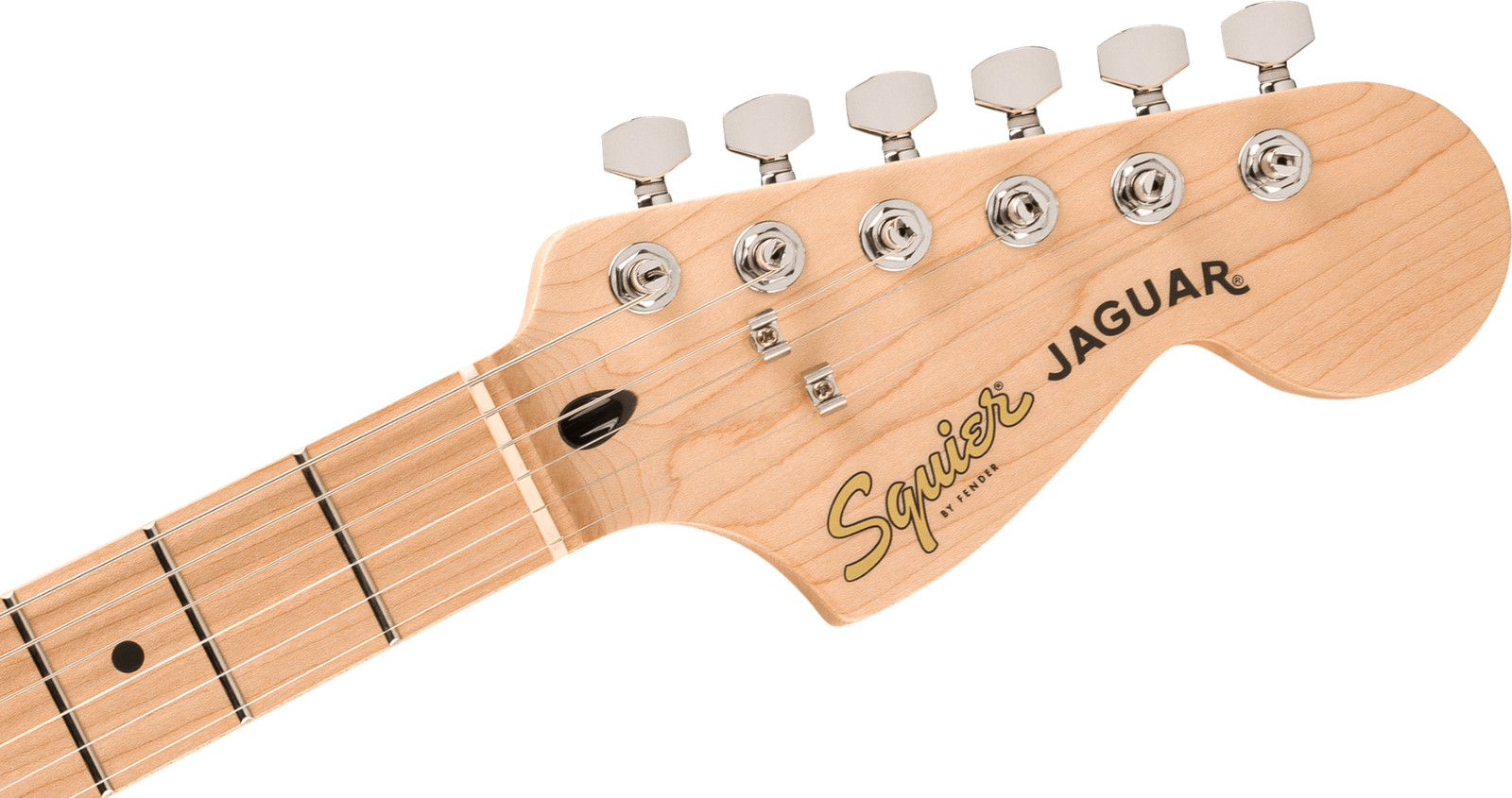 Fender Squier Affinity Series™ Jaguar®, White Pickguard, Mystic Metallic Brow