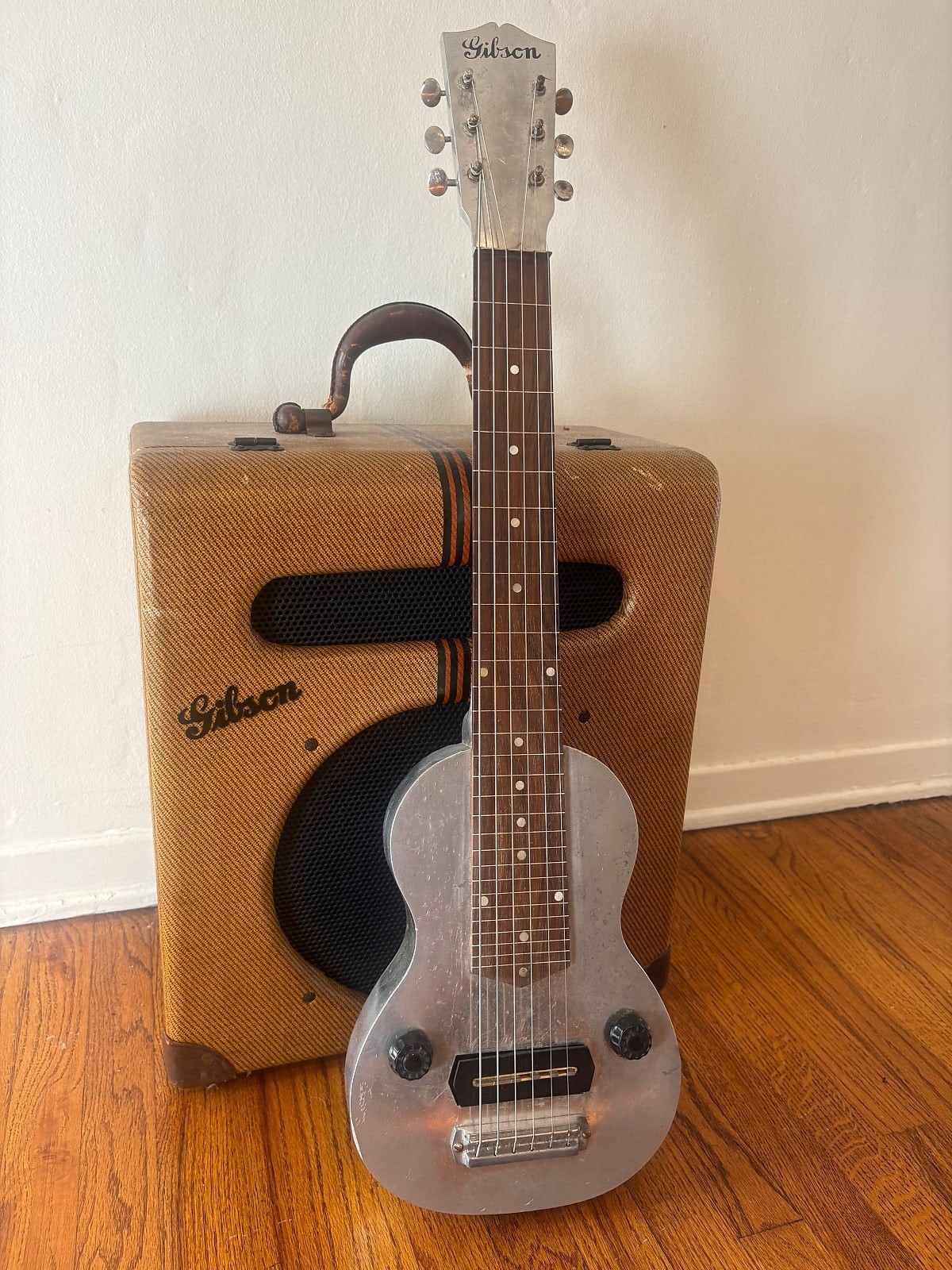 Gibson E-150 Lap Steel Guitar – 1935 1930s EH-150 EHG-150 Racing Strip Tweed