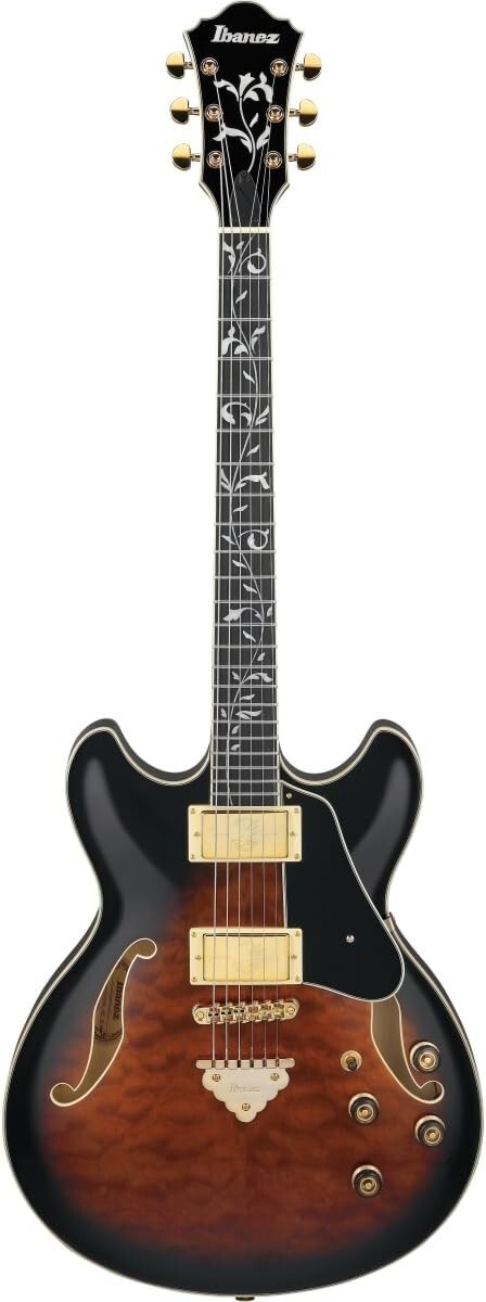 Ibanez/Artcore Expressionist AS93QMSP DBS (Dark Brown Sunburst) SPOT MODEL
