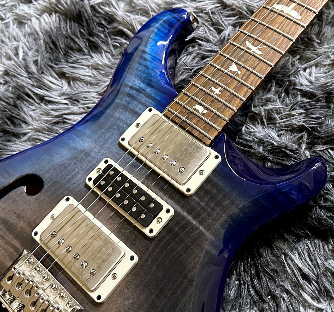 Paul Reed Smith (prs) S2 Special SEMI-HOLLOW Faded Gray Black Blue Burst Used El