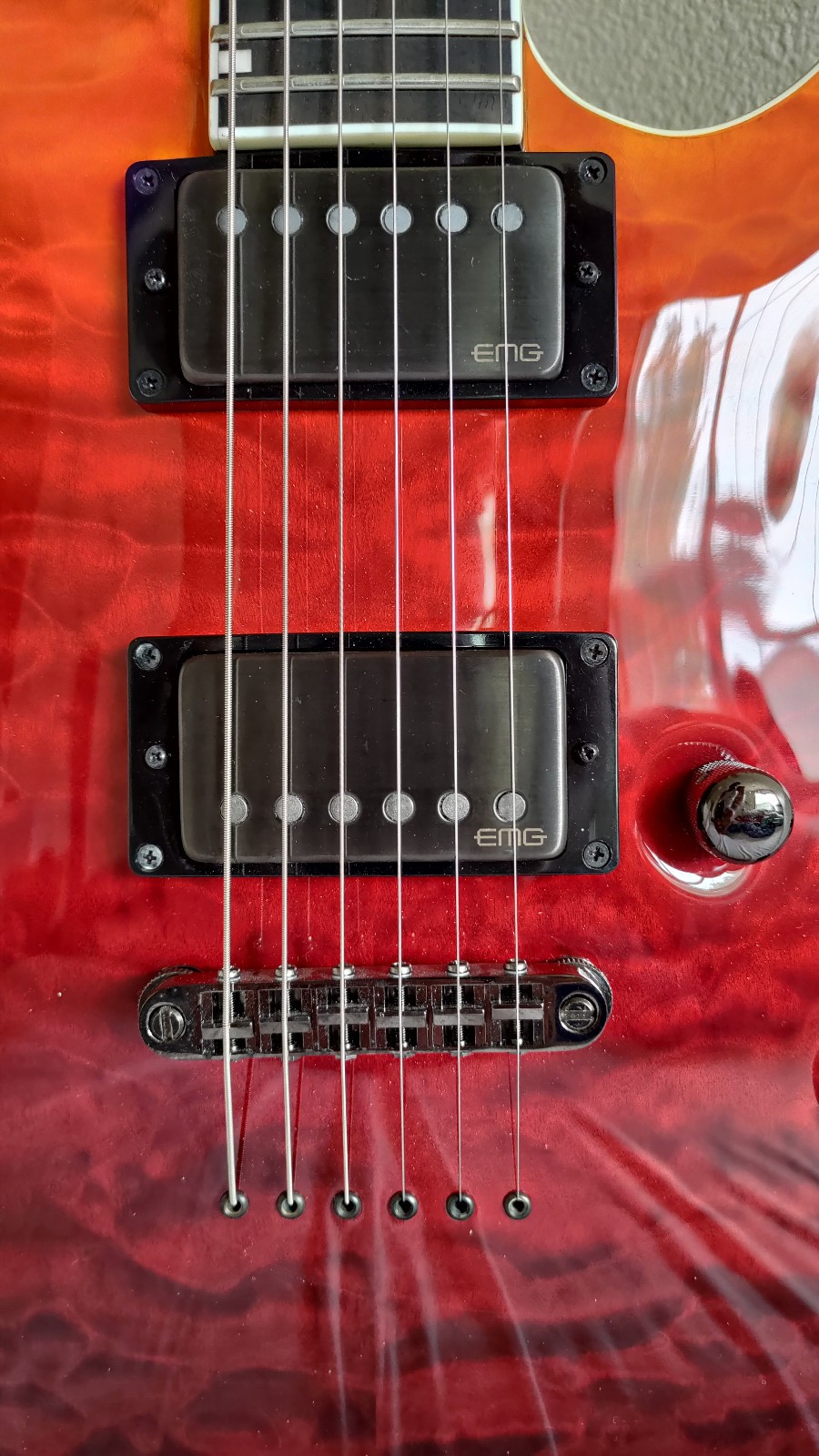 ESP E-II Horizon NT-II & OHSC in Excellent Condition (Tiger Eye Amber Fade)