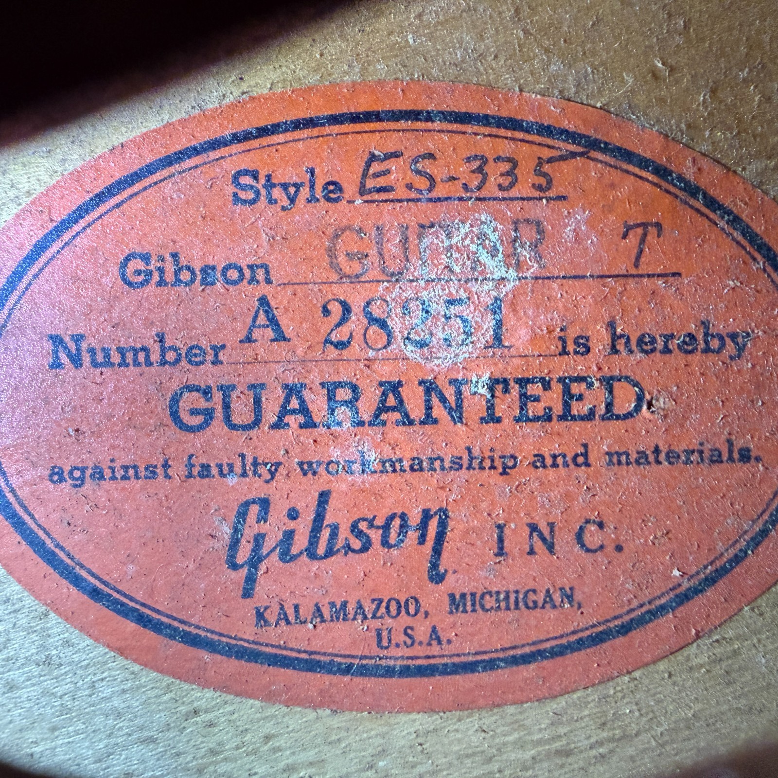 1958 Gibson ES-335 – First Year – Thin Top – Super Clean