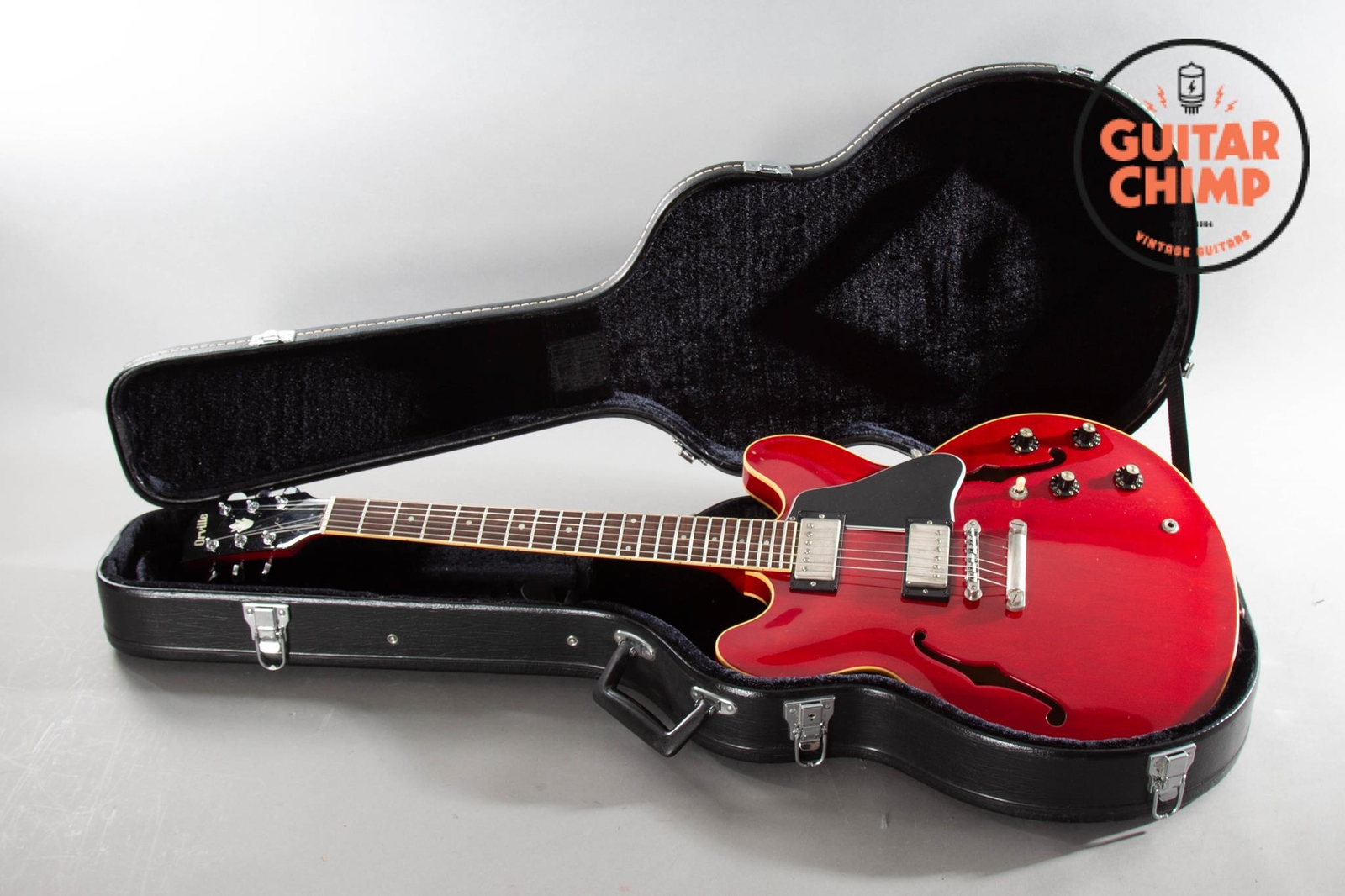 1996 Orville ES-335 Cherry Grinning Dog ’59 Pickups
