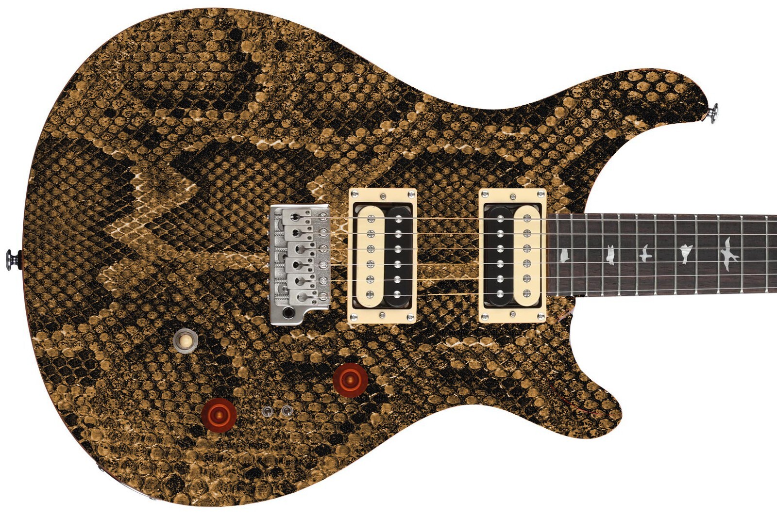 Guitar Skin Wrap Axe Re-skin Vinyl Ashbury Anaconda Gold Snake Skin 1054 B