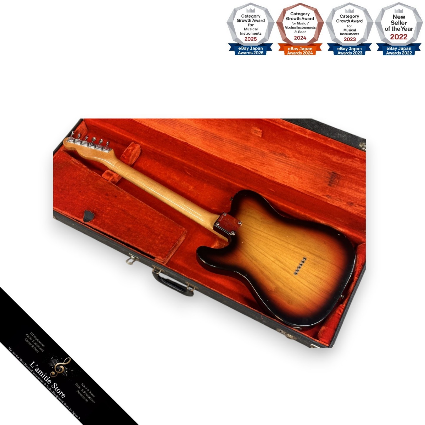 Fender 1968 Telecaster Thinline Sunburst Electric Guitar Vintage 3.28kg