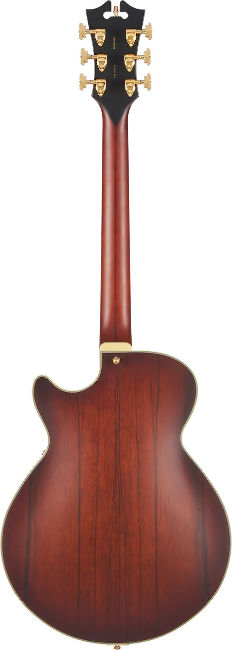 D’Angelico Deluxe SS Semi-hollowbody Electric Guitar – Satin Brown Burst