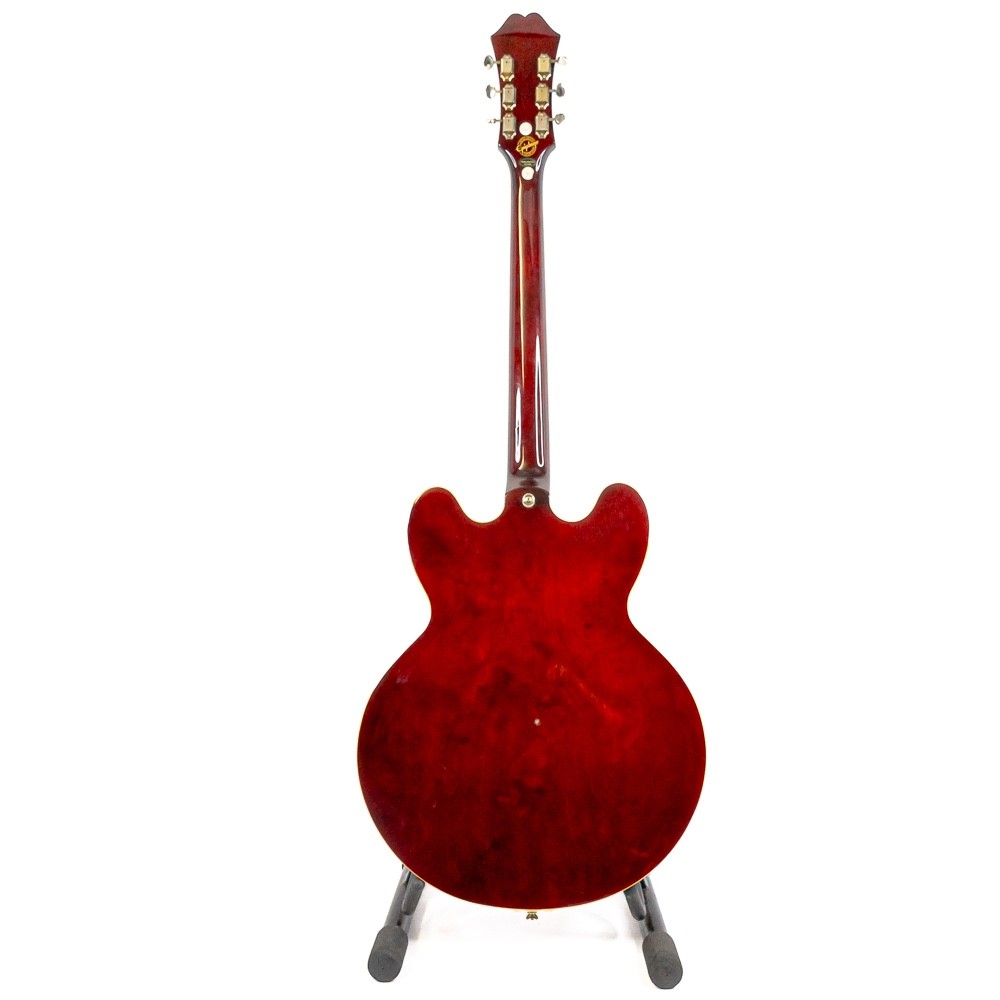 Epiphone Riviera Custom P93 Semi-Hollow Electric Guitar Wine Red w/ Bigsby P90s