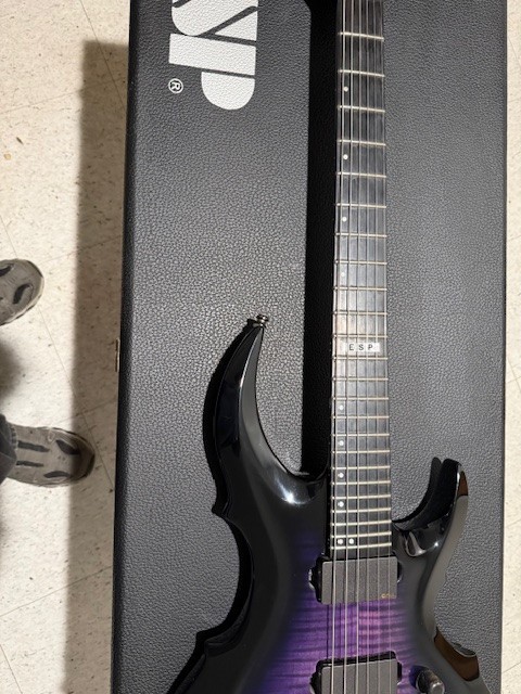 ESP E-II FRX FM Reindeer Blue RDB Electric Guitar + Hardshell Case MIJ