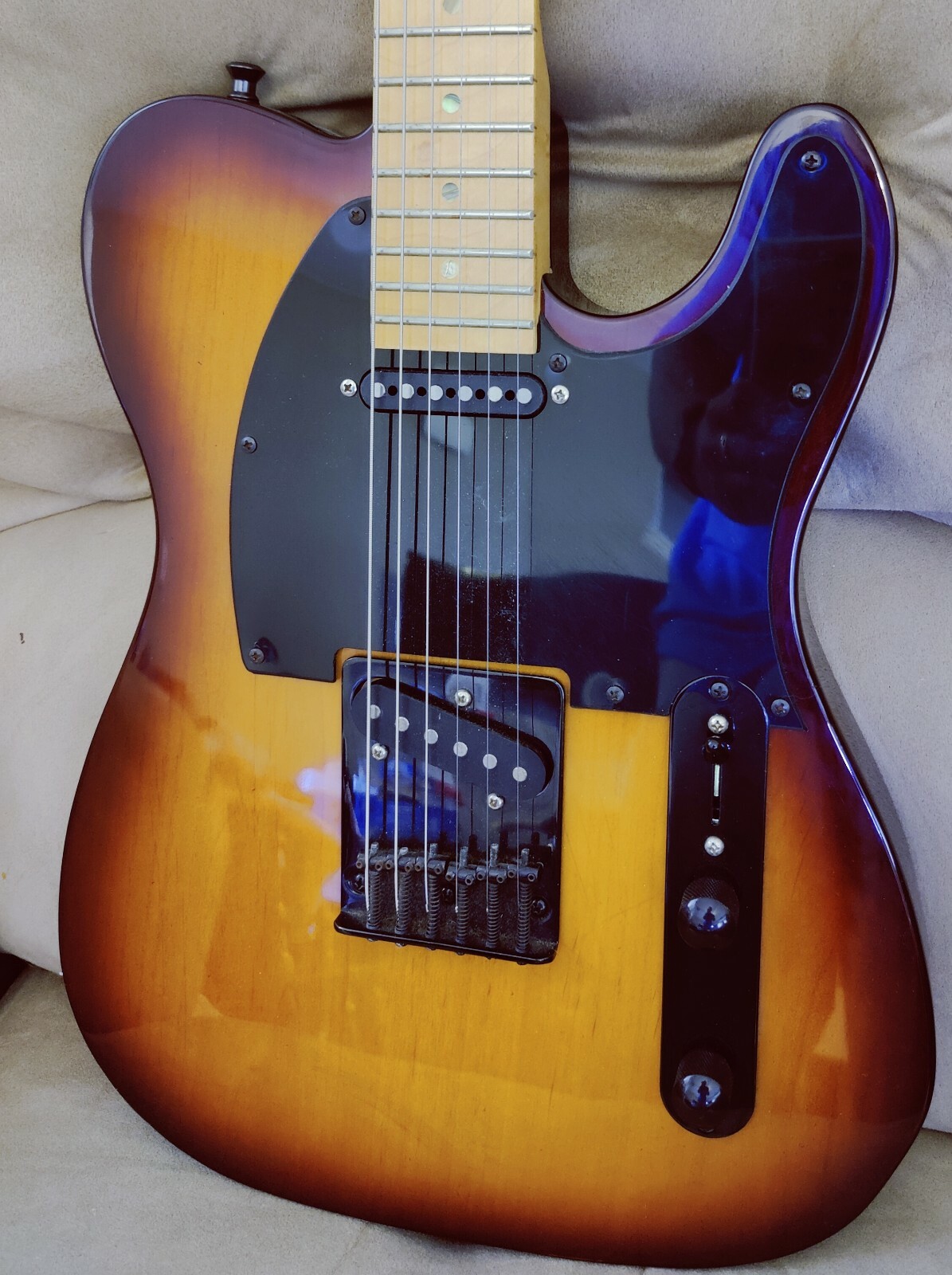 Halo Guitars Salvus 6 String Telecaster Style guitar. Ashtray Bridge. Prototype?