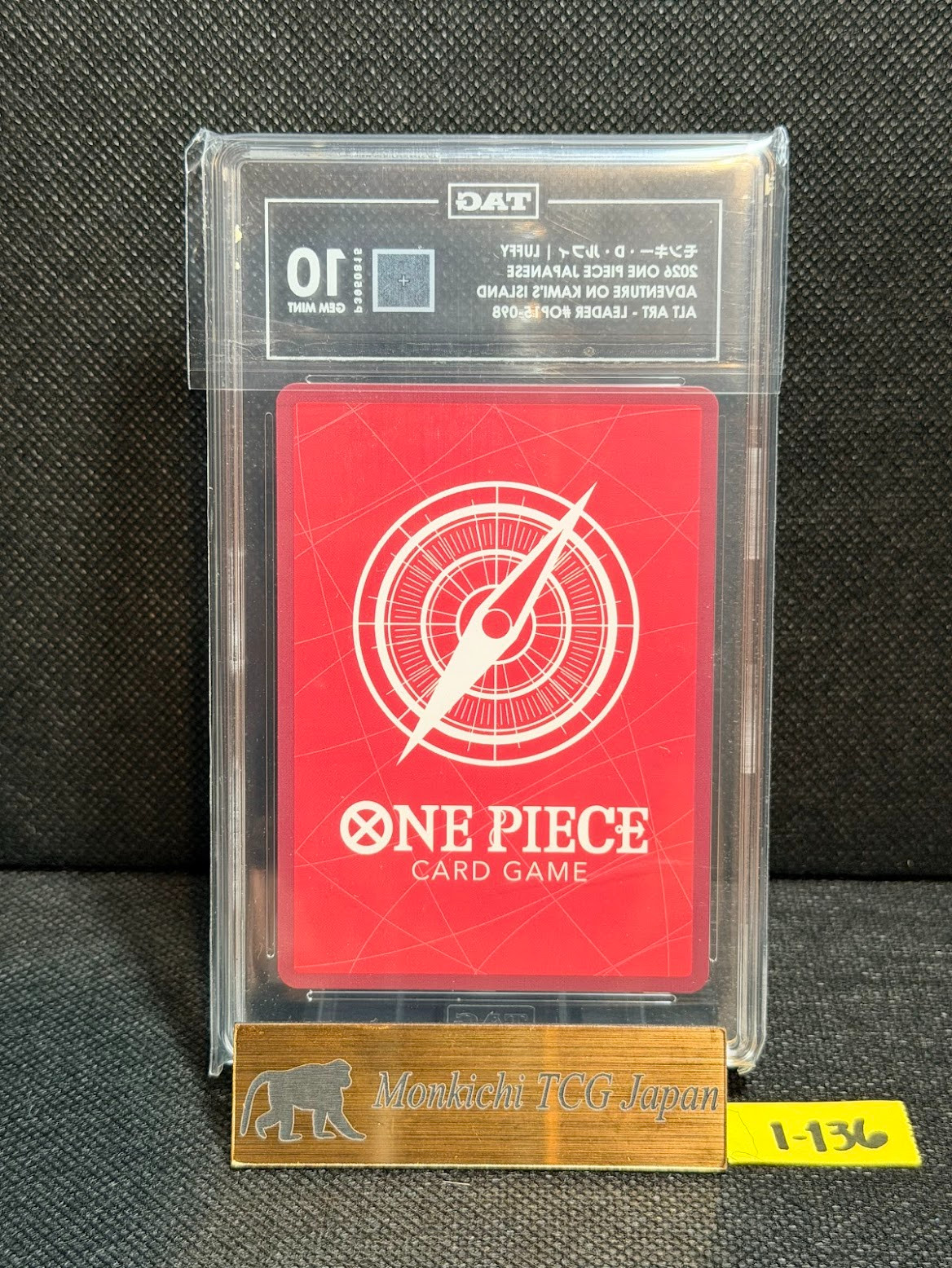 TAG GEM MINT 10 [964]Monkey D. Luffy OP15-098 L Parallel Adventure KAMI’s