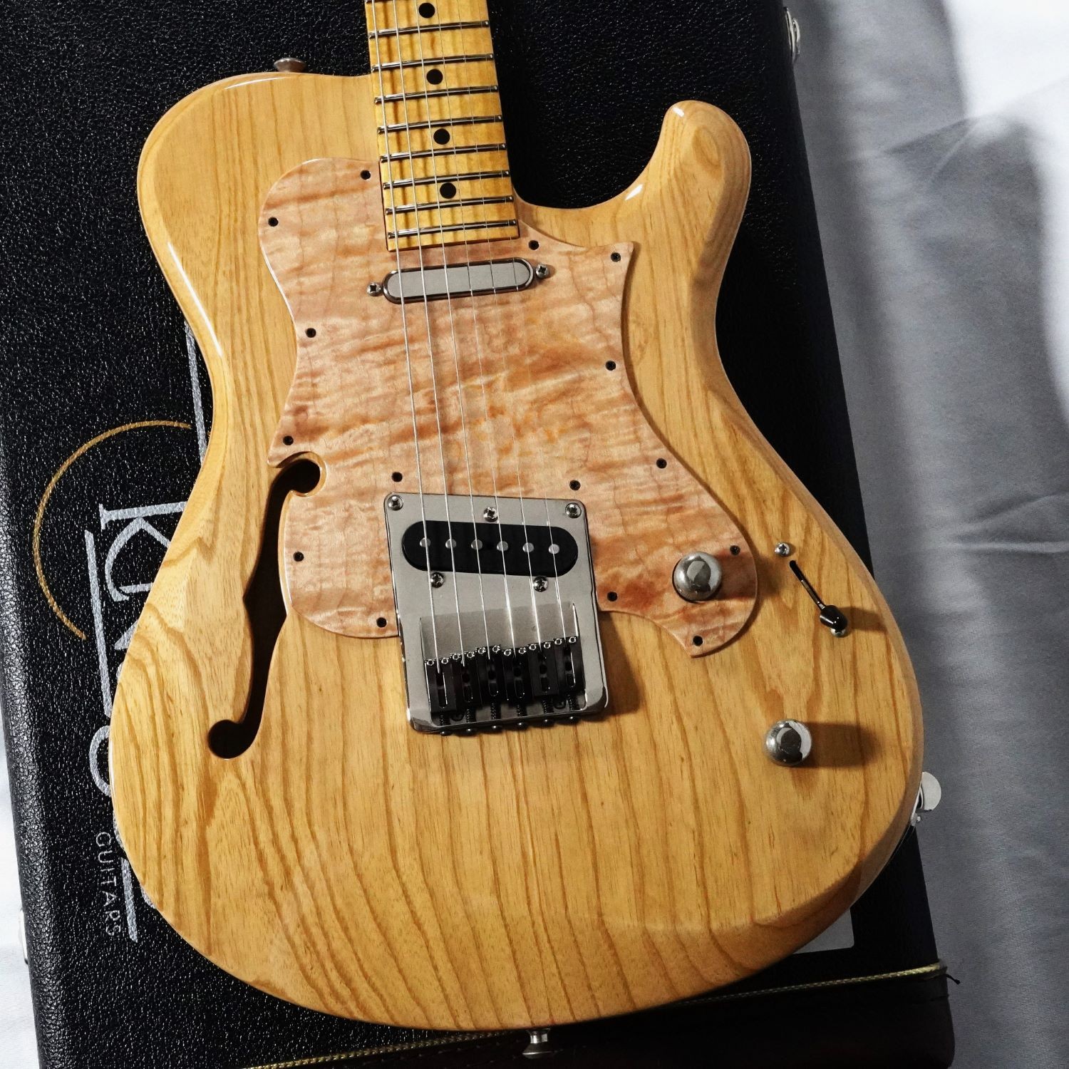 Used Knaggs Nags-Guitars Choptank Hardtail Hollowbody Natural