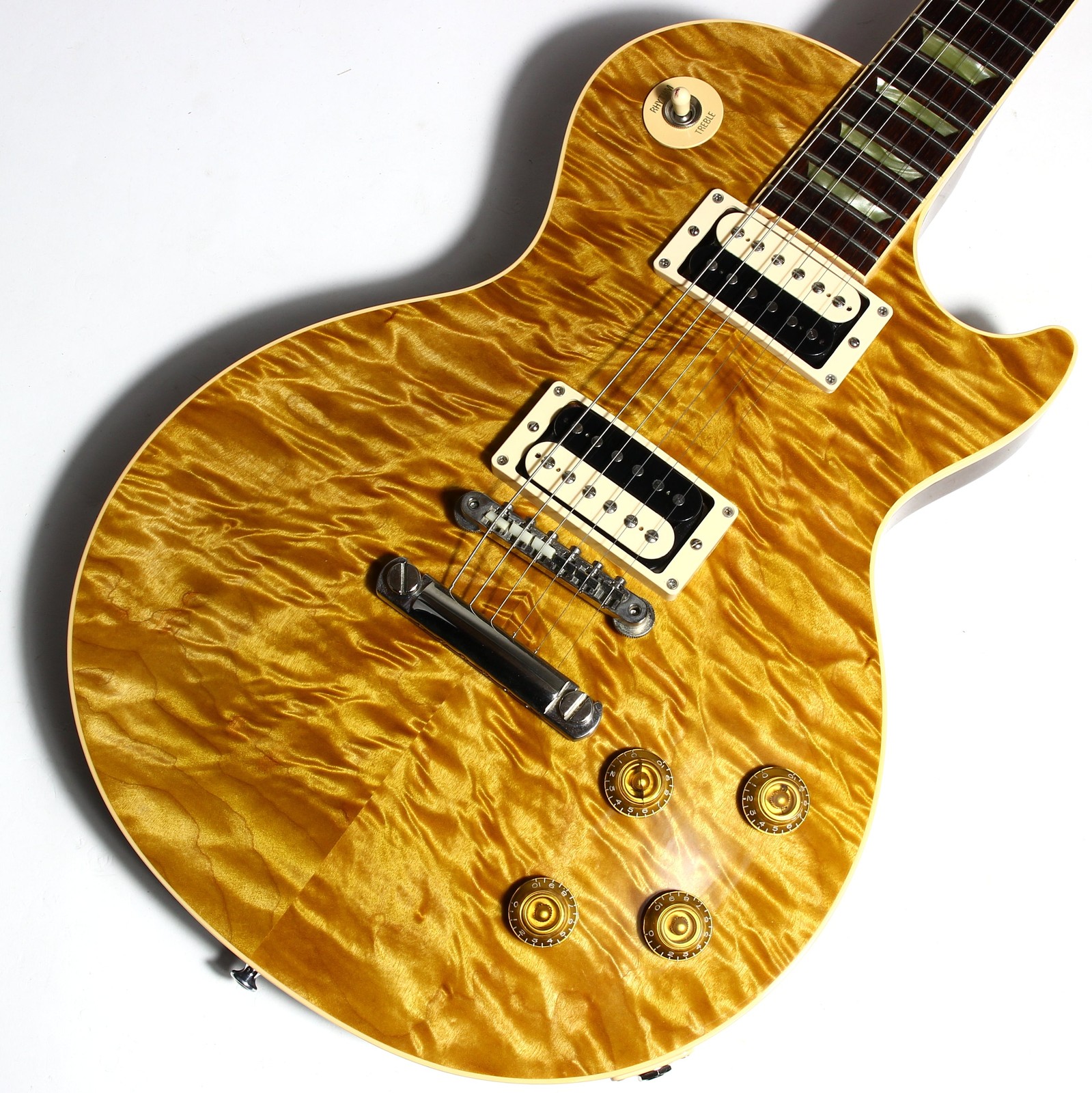 1998 Gibson Custom Shop Les Paul Classic in Rare Butterscotch CRAZY QUILT TOP!