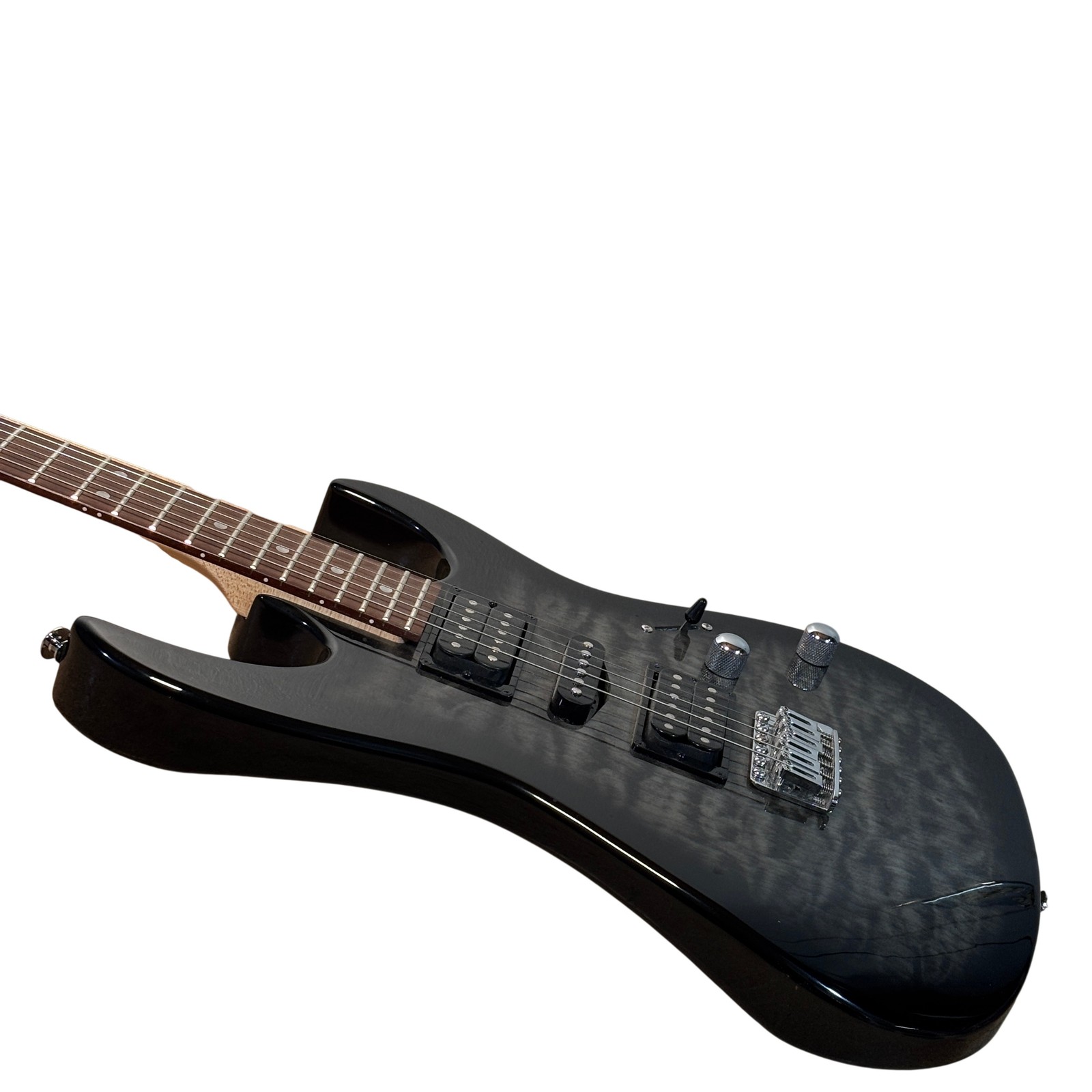 Ibanez GIO Grx70qa Black Sunburst 6-String 22-Fret Electric Guitar 4435