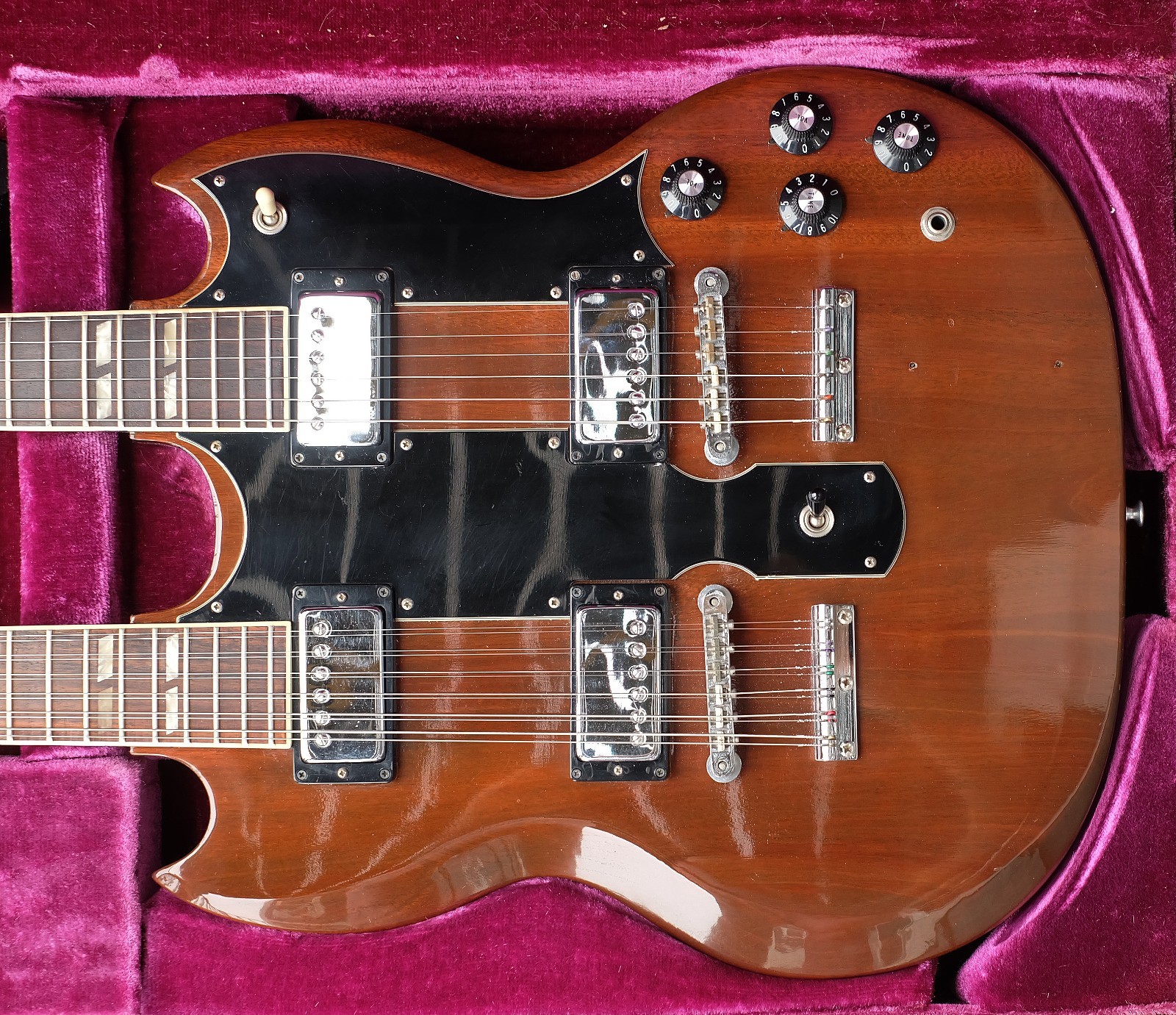 1974 Gibson EDS-1275 Double Neck Electric SG Body Guitar