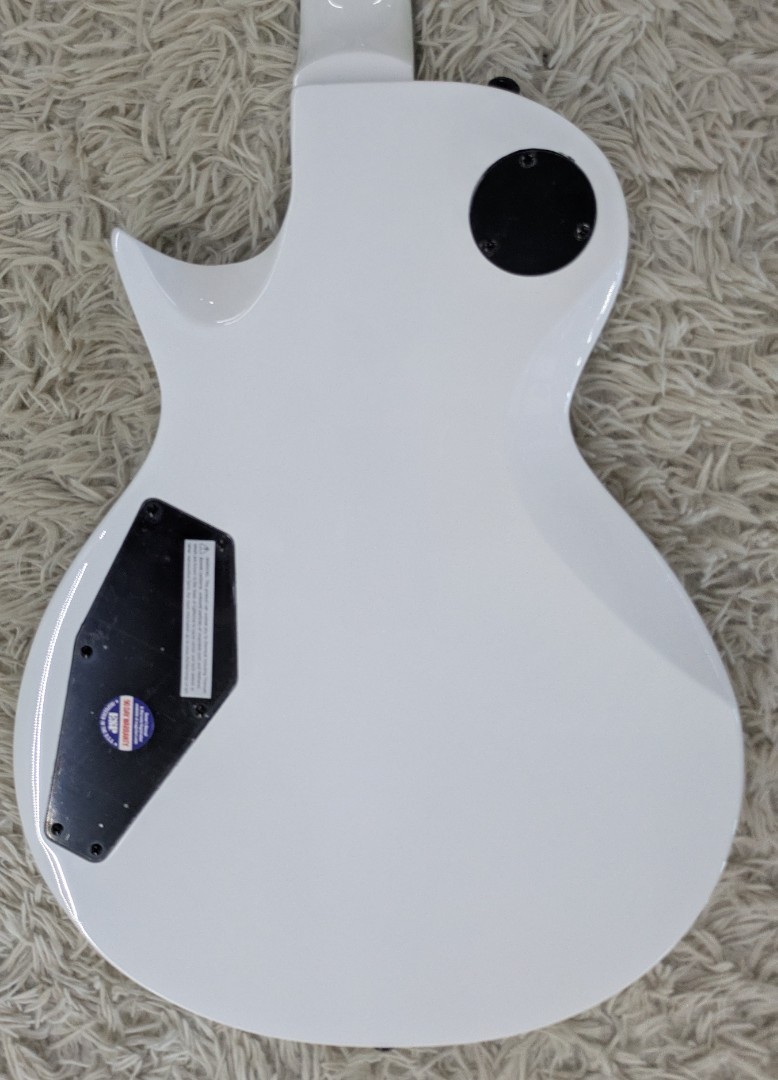 LTD by ESP Eclipse EC-256 FM Snow White Finish Single Cutaway Electric Guitar
