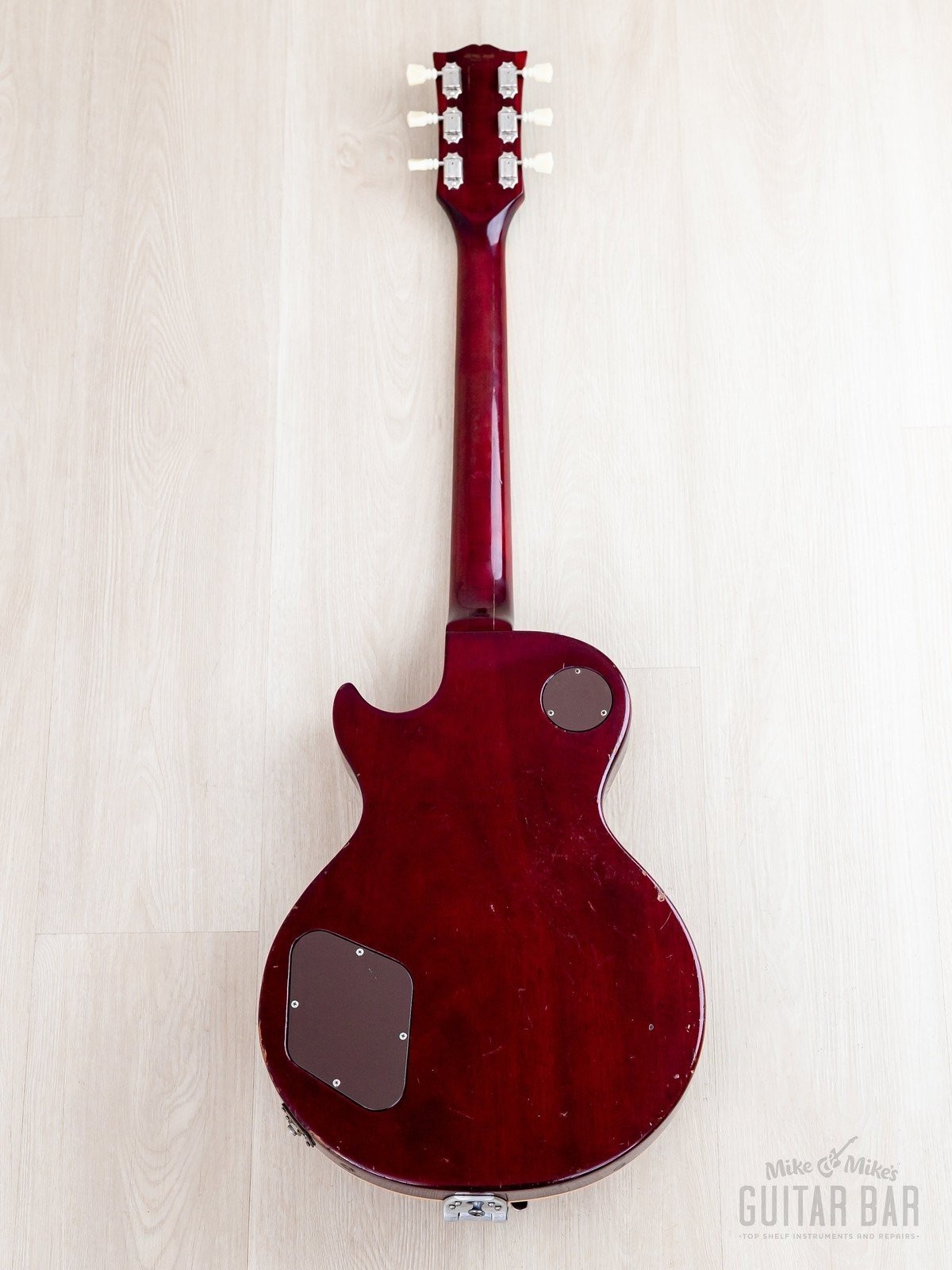 1975 Gibson Les Paul Deluxe Vintage Guitar Cherry, Humbucker Conversion w/ Case