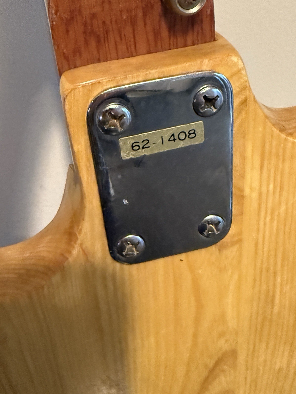 Vintage Samick Electric Guitar Late 1970s Solid Body Maple