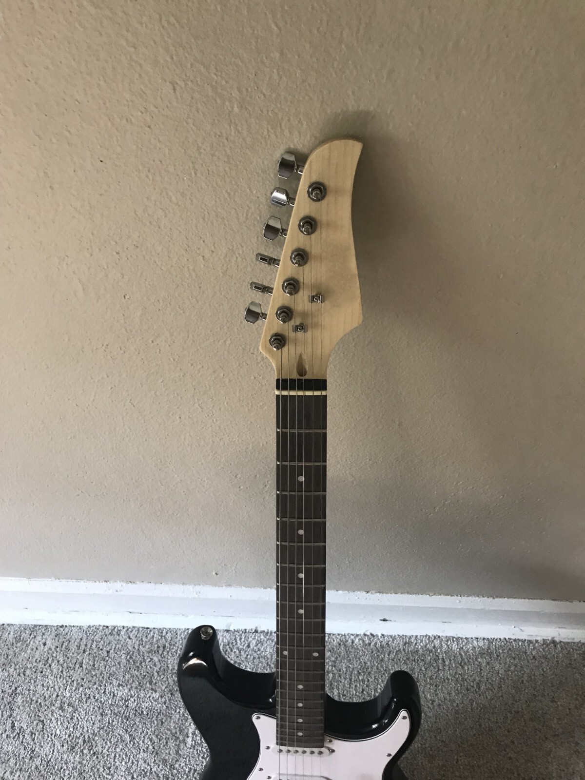Full-Size Black Strat Style Electric Guitar Package w/ Gig Bag & More Unbranded