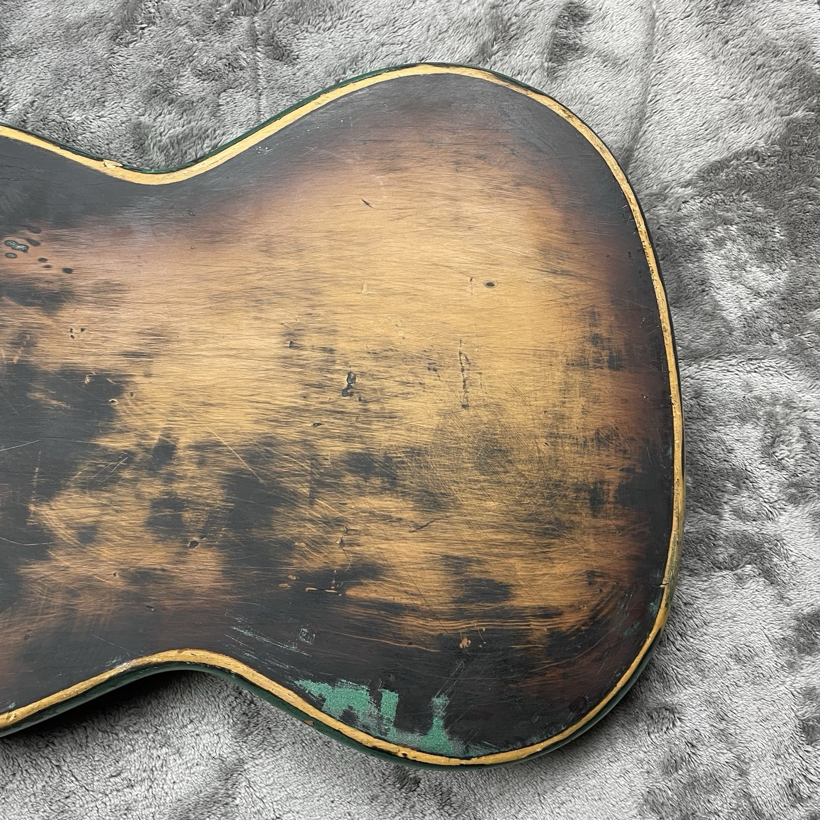 VTG 60s 70s Teisco Decca Knox MIJ Japan Electric Guitar Body Metallic Green RH