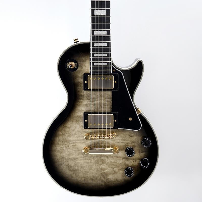 Epiphone Les Paul Custom Quilt Cobra Burst Electric Guitar with gig bag