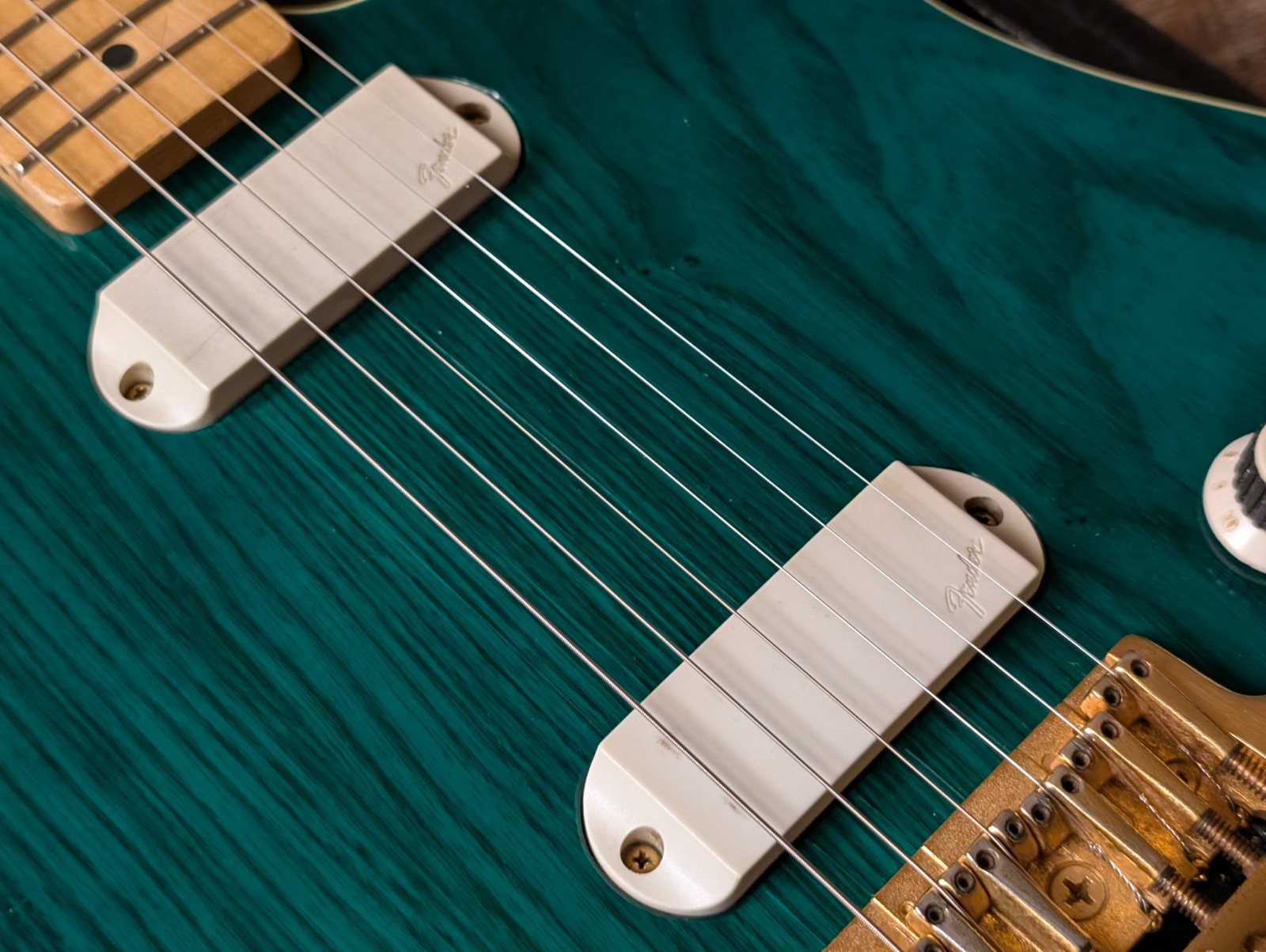 1983 Fender Telecaster Elite Gold Electric Guitar Trans Emerald Green W/HSC