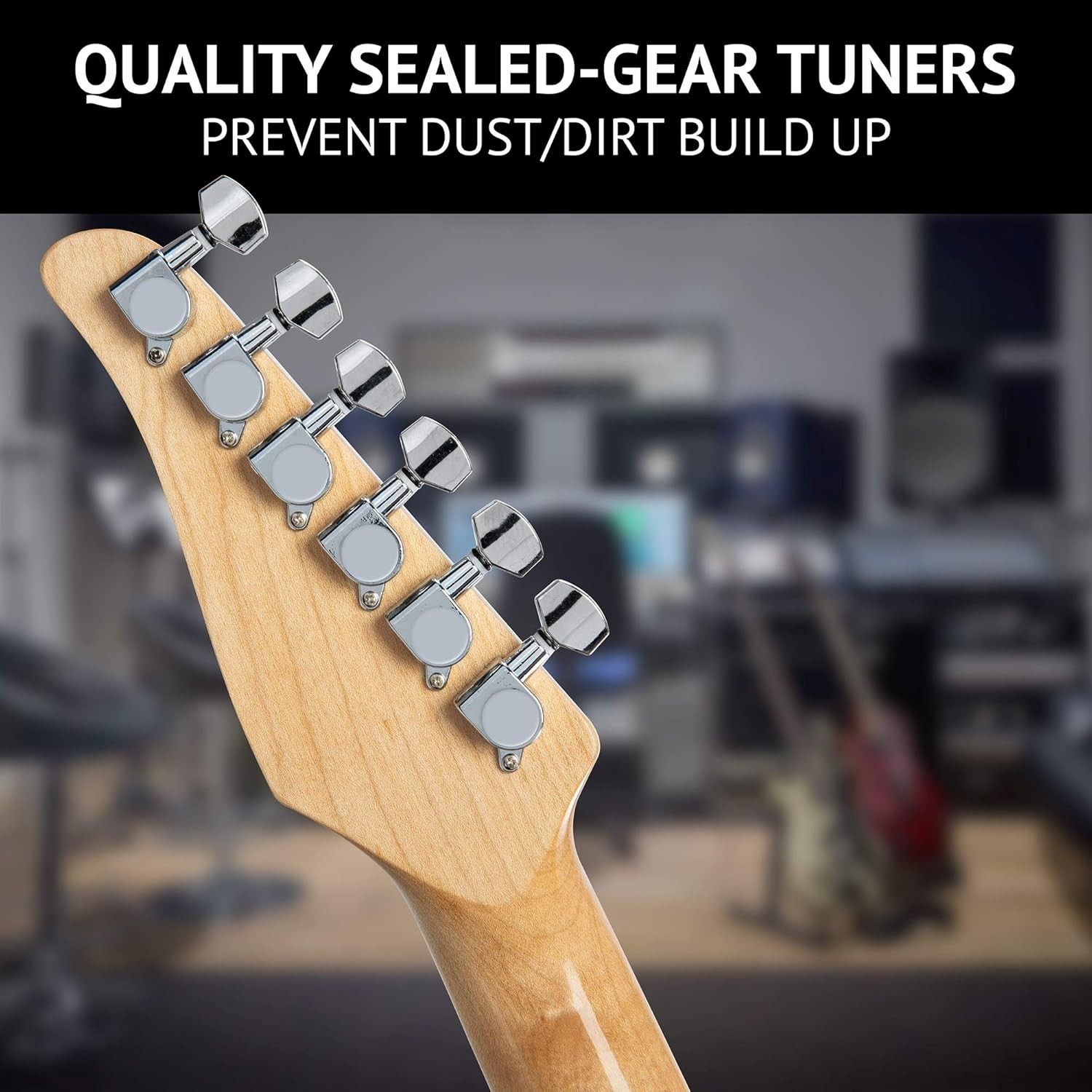 Professional Quality Electric Guitar – Green/`