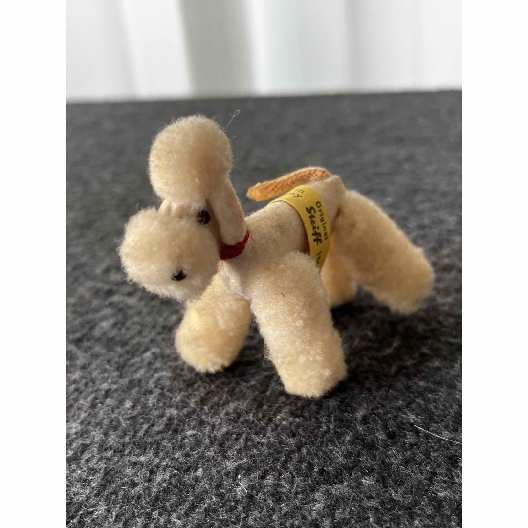 Rare Plush Toy Vintage Steiff Poodle Pair Made in Germany