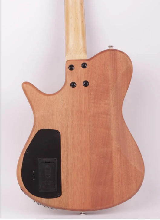Headless electric acoustic guitar silent travel portable built in effect