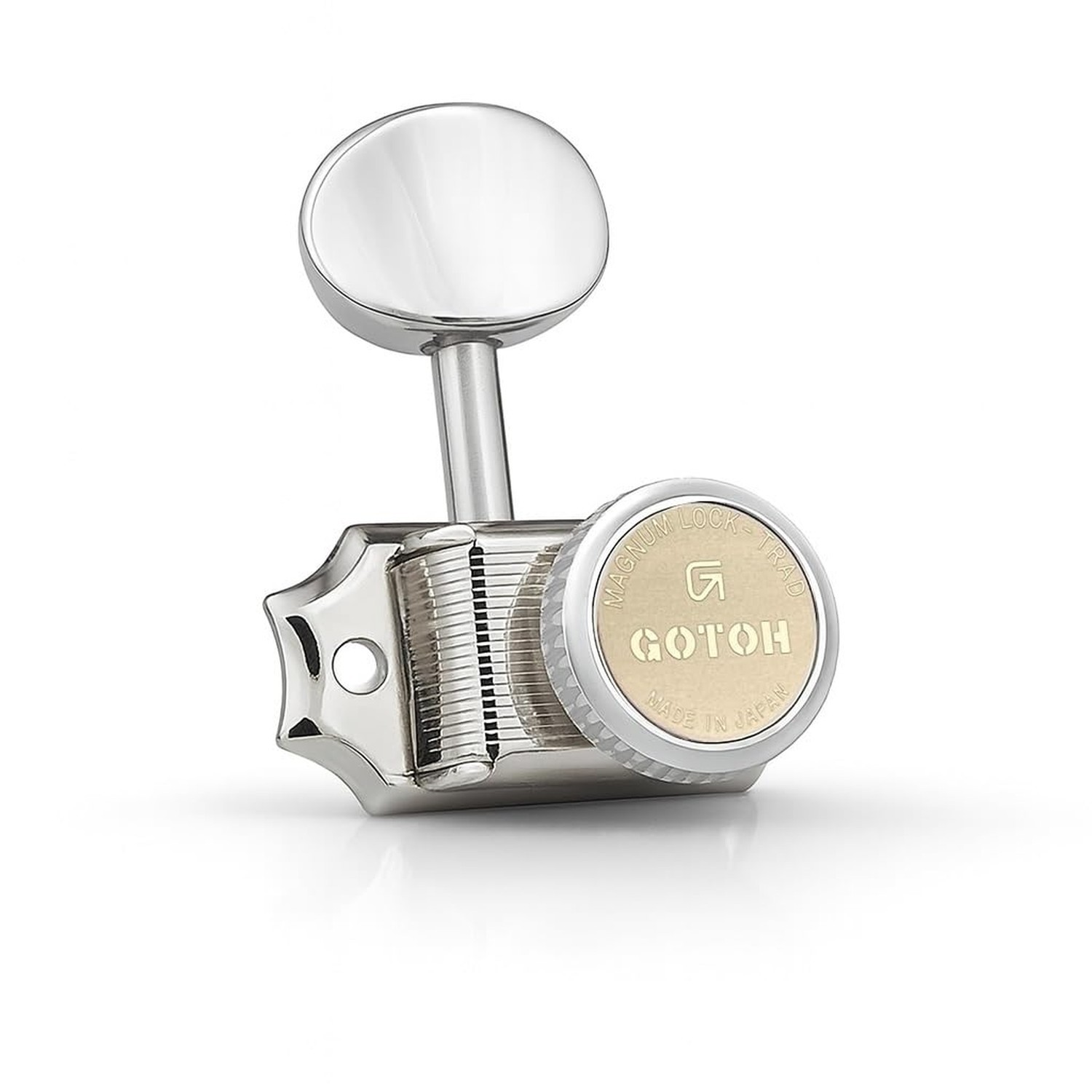 Gotoh Locking Tuners – 6 in a line – Magnum Lock Trad (MG-T) – Nickel