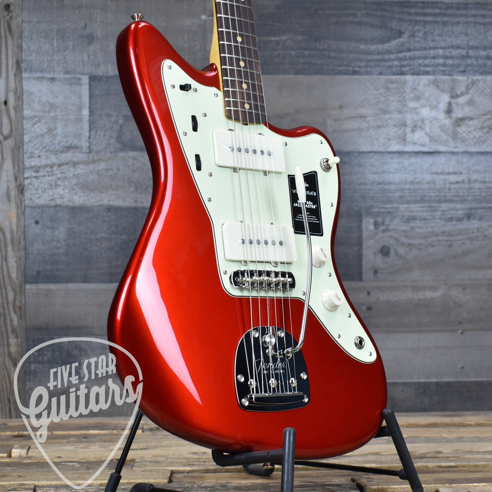 Fender Vintera III Mid 60s Jazzmaster – Candy Apple Red with Gigbag