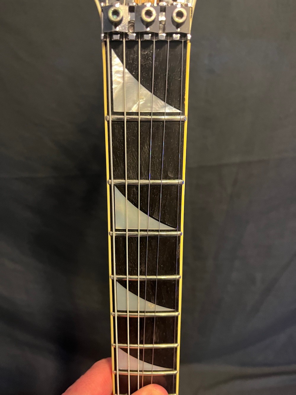 1985 Vintage Jackson USA Soloist Guitar in Pearl White EMG’s