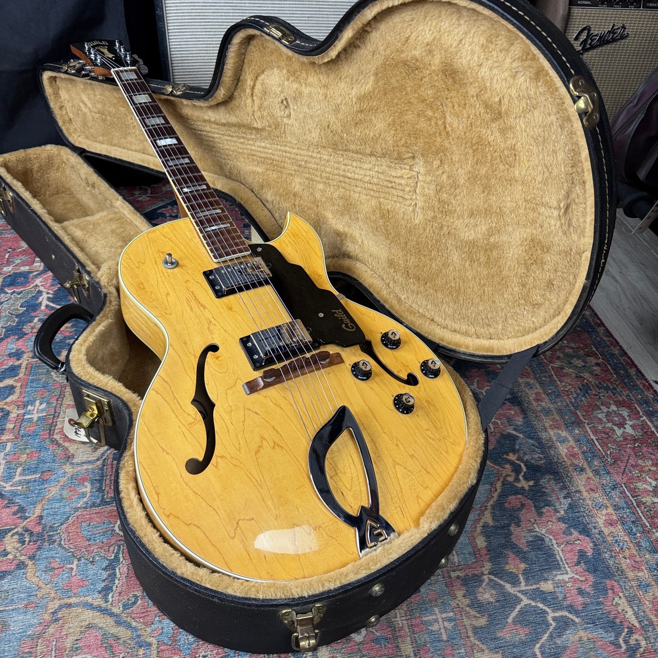Guild CE-100D Capri Hollow Body Humbuckers Natural – 1976
