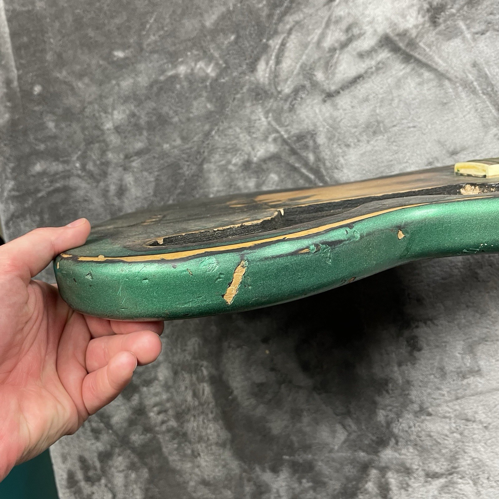 VTG 60s 70s Teisco Decca Knox MIJ Japan Electric Guitar Body Metallic Green RH
