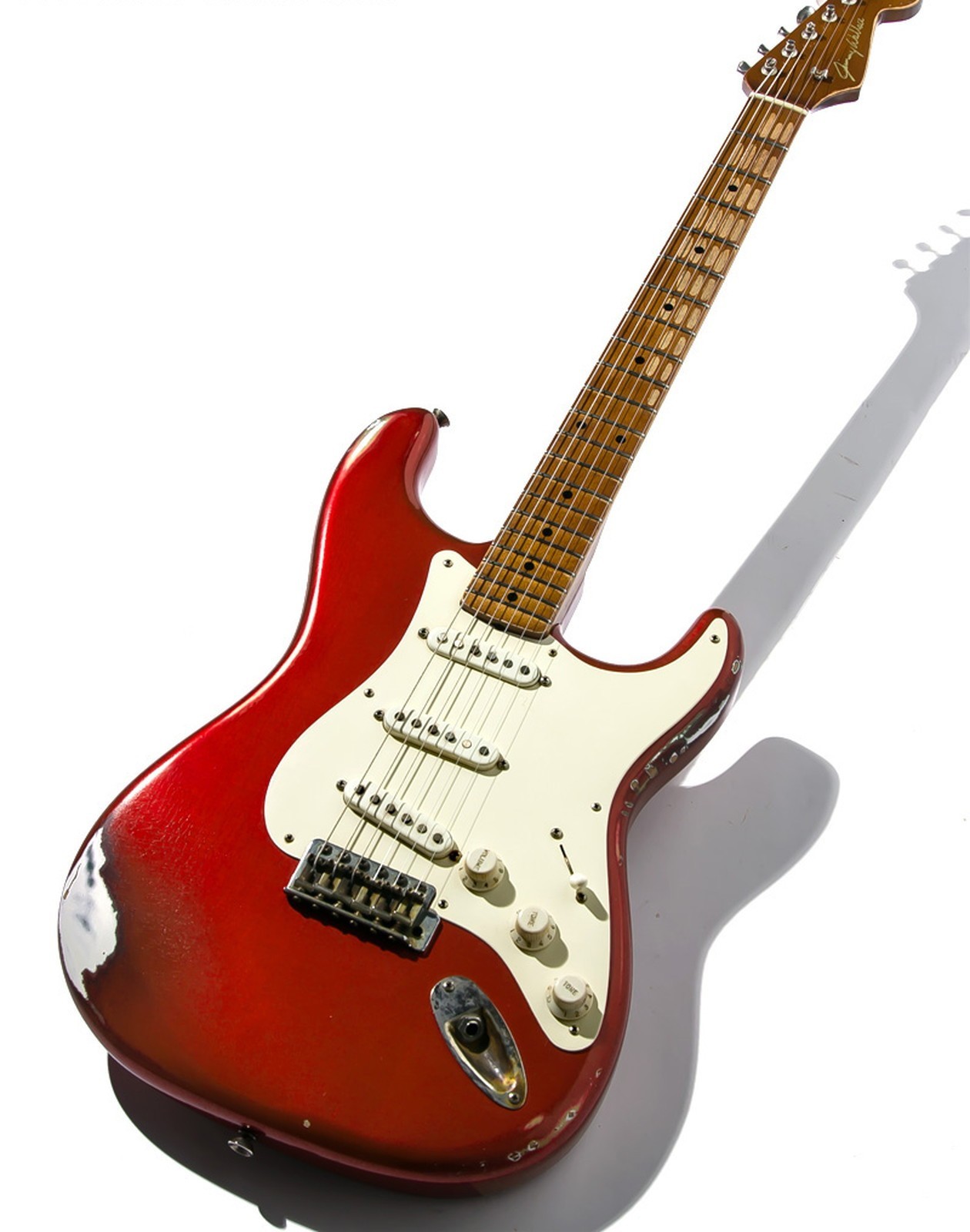Jimmy Wallace ST Used Alder body Candy Apple Red Aged w/Hard case