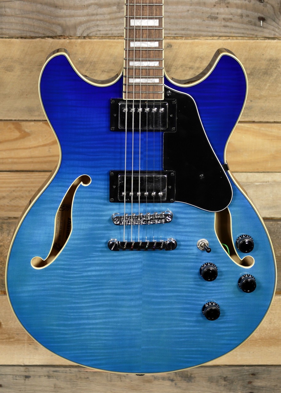 Ibanez AS73FM Semi-Hollowbody Guitar Azure Blue Gradation