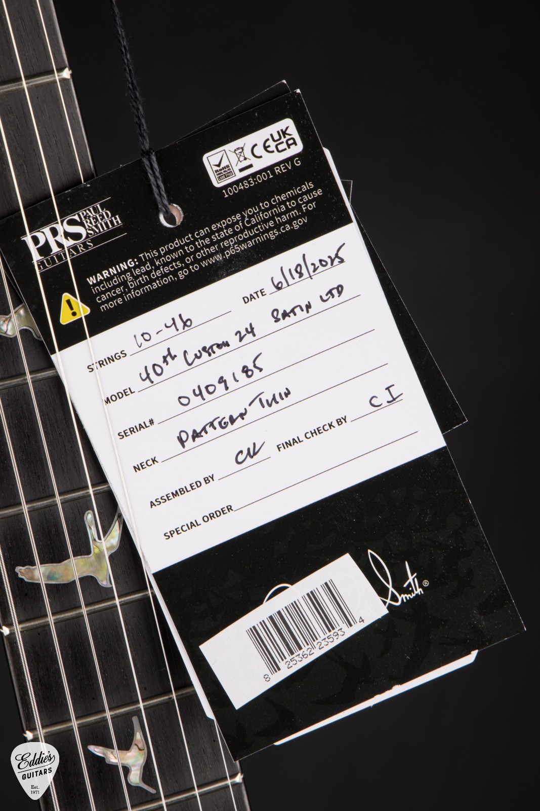 PRS 40th Anniversary Custom 24 Satin Limited Edition – Faded Whale Blue