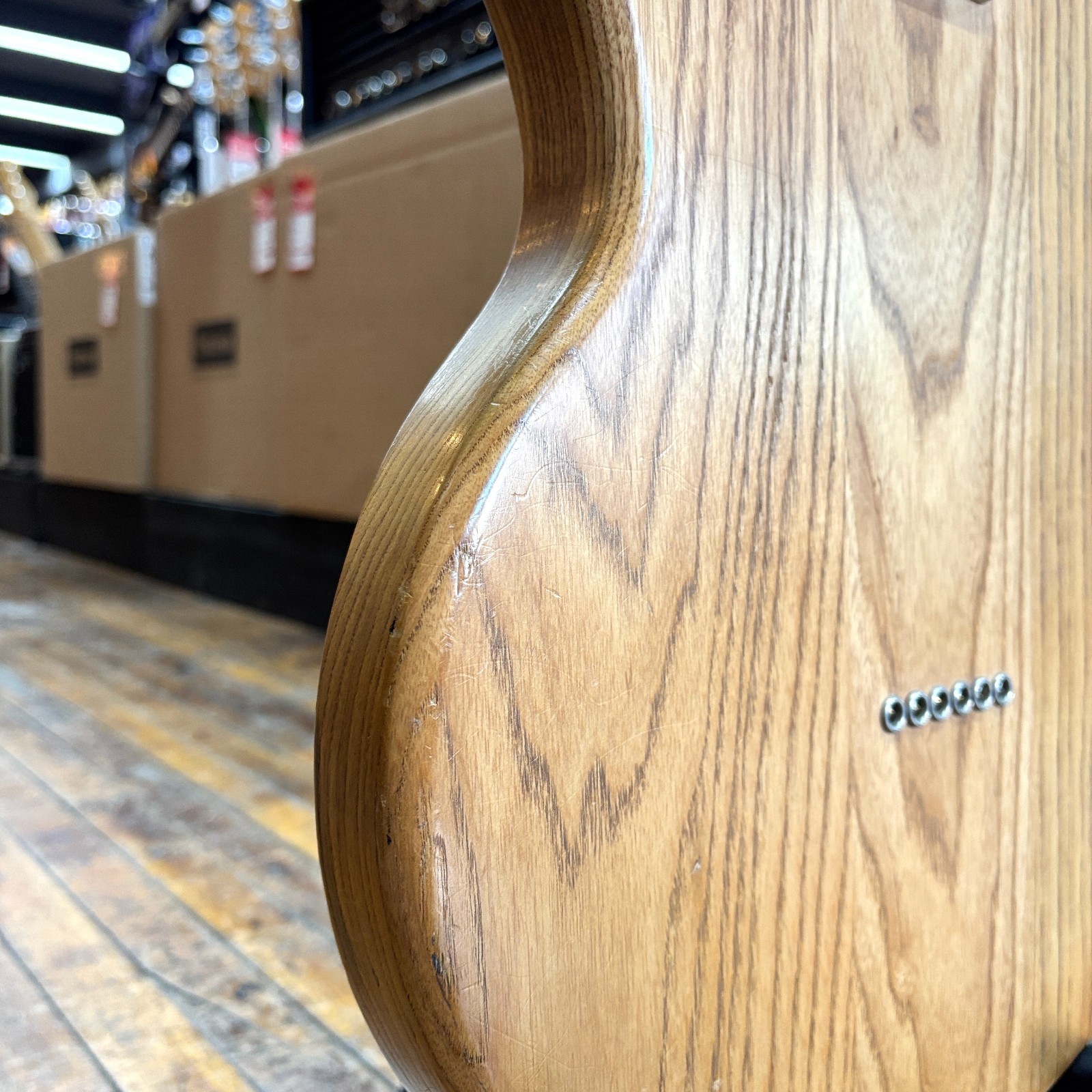 Peavey USA T-60 Solid Body Electric Guitar 1980 Natural Ash