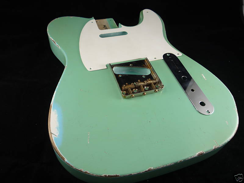 MJT Official Custom Order Aged Nitro Finish Chambered Guitar Body Mark Jenny VTT
