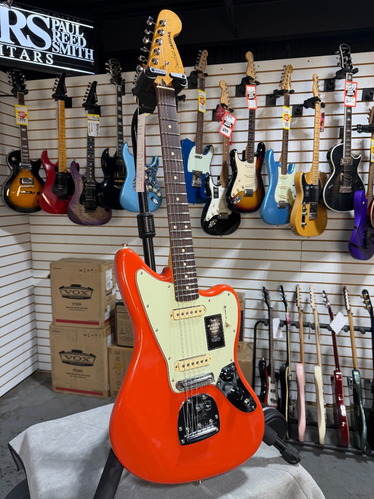 Fender Player II Jaguar – Coral Red & PLEK*D #907