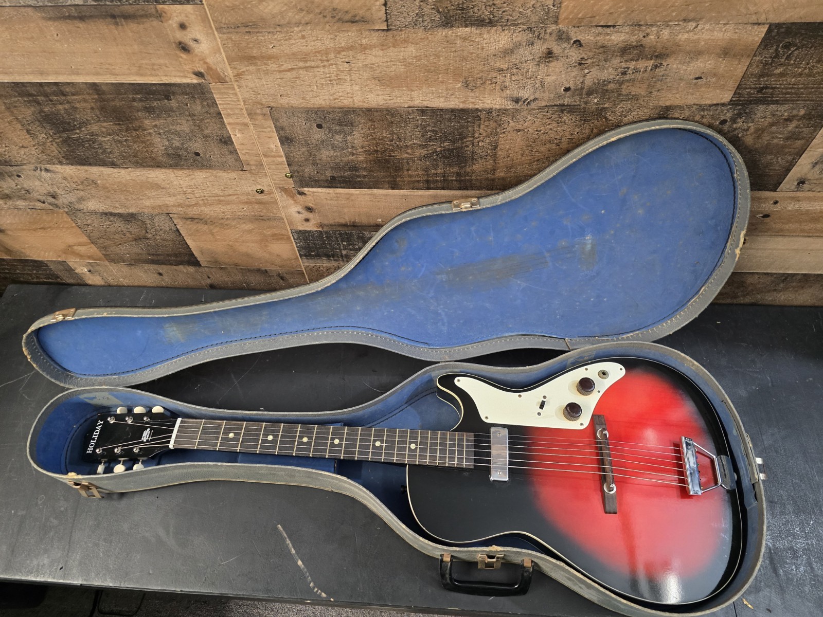1960s Holiday Harmony Stratotone Sunburst Electric guitar 1 PU