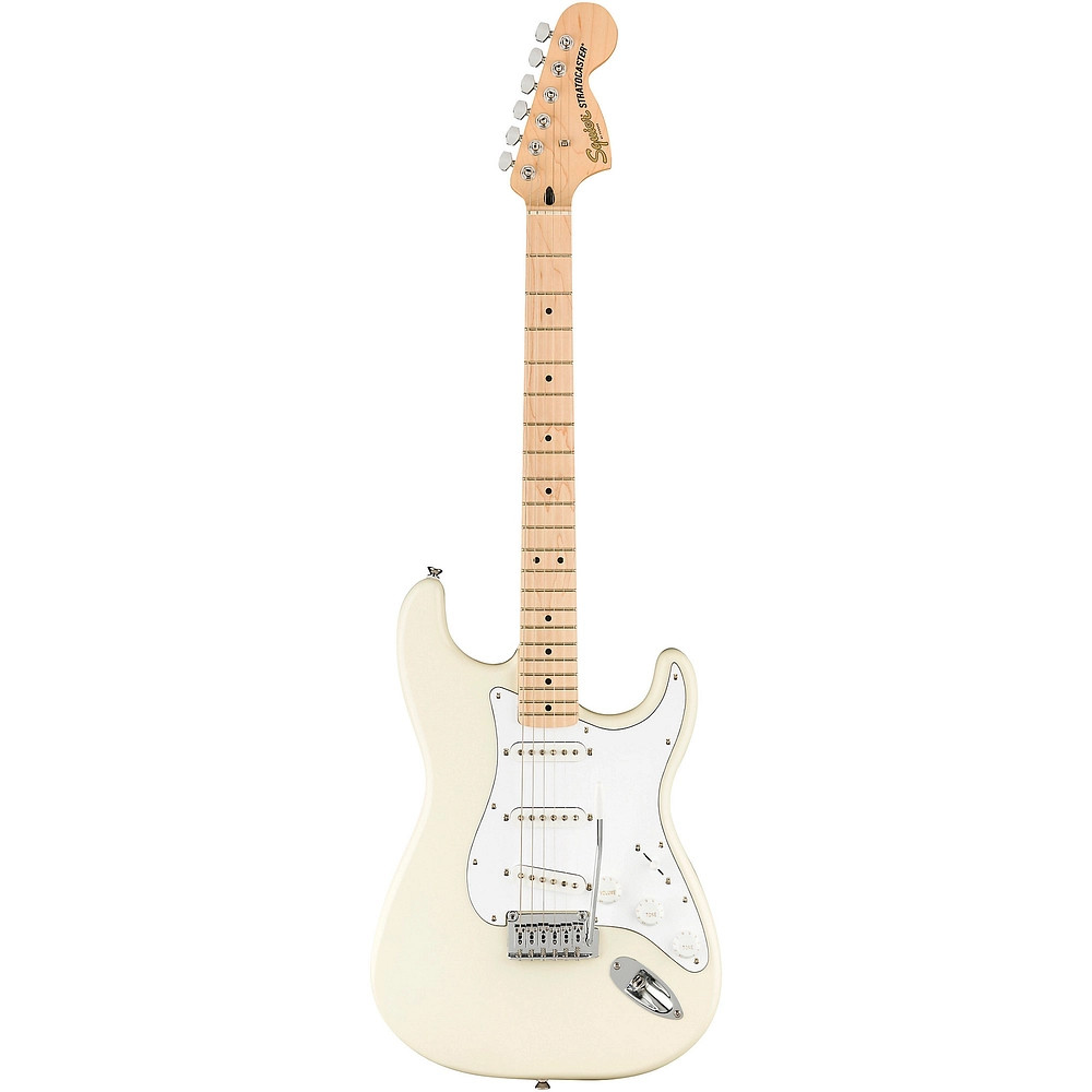 Squier Affinity Series Stratocaster Maple Fingerboard Guitar Olympic White