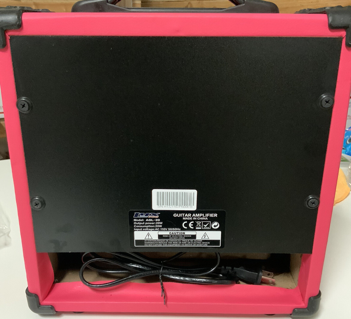 🔥 LyxPro Beginner AGL-20 Amplifier 20W, Pink/black 🆕 As Shown,