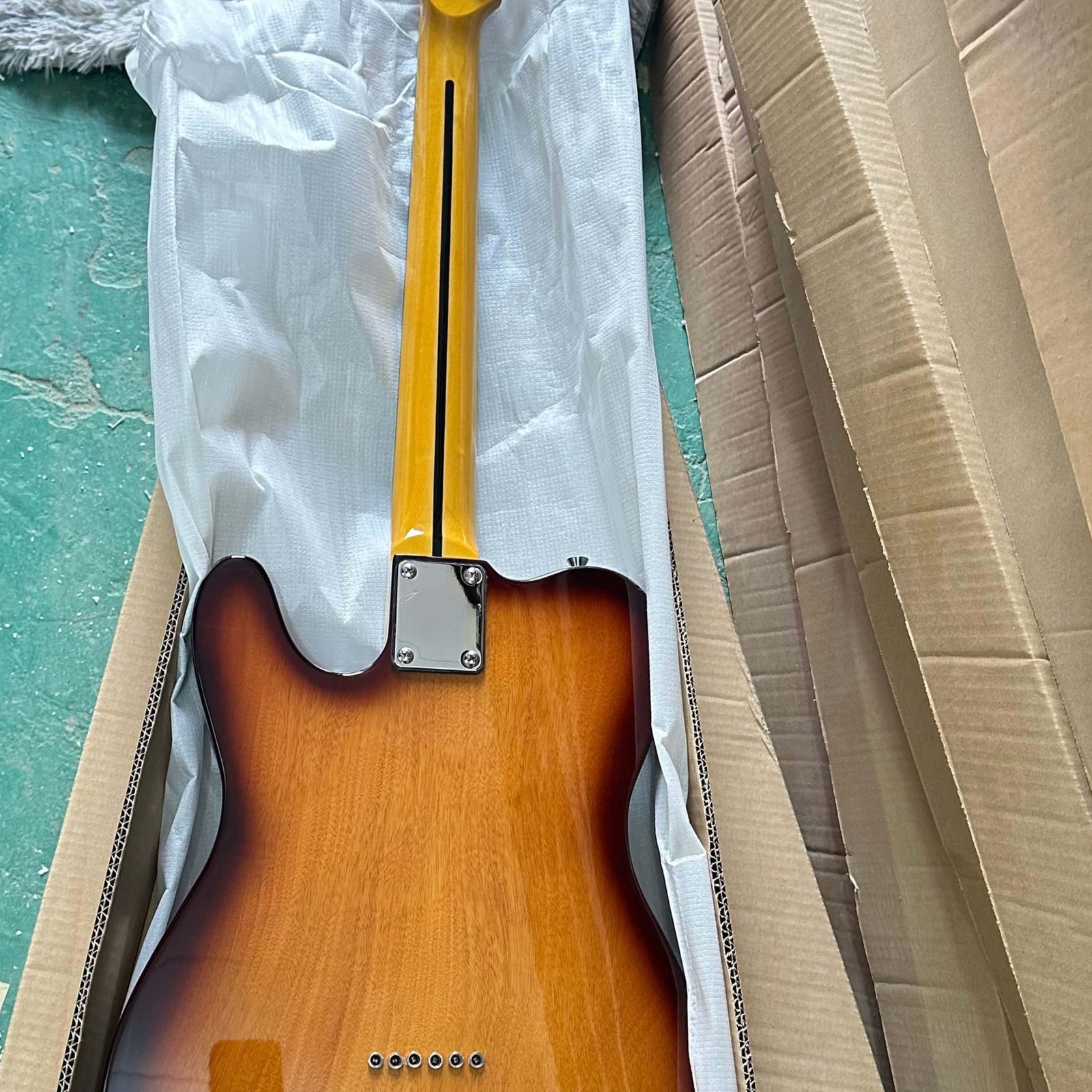 Custom TL Standard Tobacco Sunburst Electric Guitar Fixed Bridge 6string Ship US